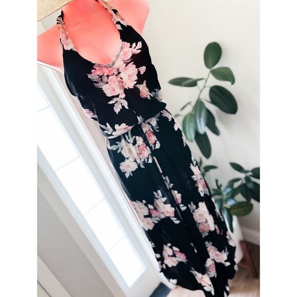 When the Seasons Whisper Blooming Petals + Gentle Breezes Halter Maxi Romper - Picture 7 of 9